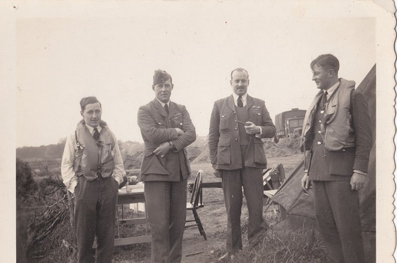 610 Spitfire Squadron during Battle of Britain “Norris, Franks, c/o Smith, Warner. 1940”